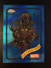 2025 Topps Chrome Marvel Fin Fang Foom #53 Blue Refractor /299