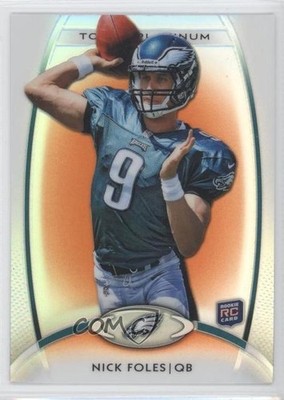 2012 Topps Platinum Retail Orange Refractor Nick Foles #103 Rookie RC e6p