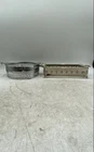 Pyrex Glass Casserole Dishes In Metal Carrying Stands With Handles Lot Of 2