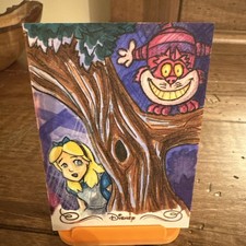 Topps 2025 Disneyland 70th Anniversary Sketch Non-Sport Card Alice Cheshire Cat