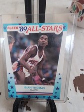 1989 Fleer Isaiah Thomas #6 All Star Sticker -NM-MT STZ135