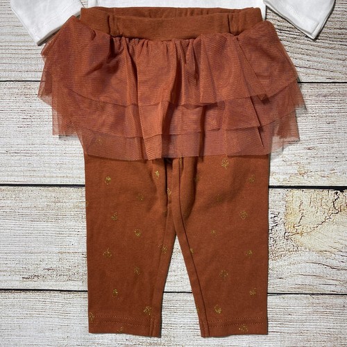 Conjunto de Acción de Gracias para niña de Carter talla 6 meses. ¡NUEVO CON ETIQUETAS! Body y leggings - Imagen 5 de 7