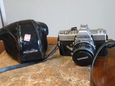READ - Minolta SRT-101 35mm SLR Film Camera With TAMRON Lens  Case FREE SHIP