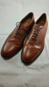 Lands-039-End-Brown-Leather-Oxford-Dress-Shoes-Lace-Up-Mens-US-Size-10-5M-Preowned