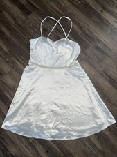 by  by womans silk white bride dress size 9
