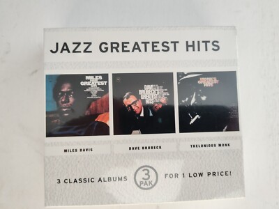 Jazz Greatest Hits Miles Davis Dave Brubeck Thelonious Monk 3 CD Set New Sealed
