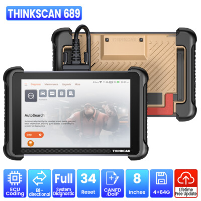 ThinkScan 689 OBD2 KFZ Diagnosegerät ALLE System Auslesegerät 34 Reset 2026 NEW