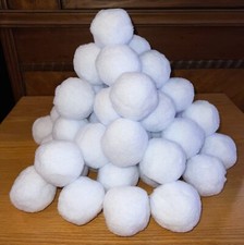 40 Indoor Fake Snowballs Snowball Fight, Christmas Tree Winter D cor, Safe Throw