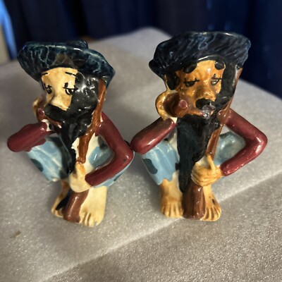 Hill Billy Salt & Pepper Shakers - Ceramic Box 5 #22