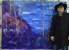 Mark Little Original ￼Professional Painting 84”X62” (7 Foot) Abstract Modern XL