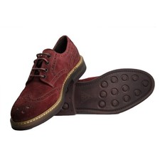 BURGUNDY GPS DERBY SUEDE - 41 - UK 7 OXFORD COLLEGE SUEDE BURGUNDY LACE UP