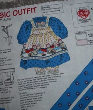 Daisy Kingdom Raggedy Ann's Classic Outfit Doll dress Cotton Fabric Panel craft