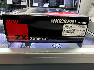 KICKER 10ZX350.4 4-CHANNEL AMPLIFIER *CLASSIC* | eBay KICKER 10ZX350.4 4-CHANNEL AMPLIFIER *CLASSIC* | eBay
