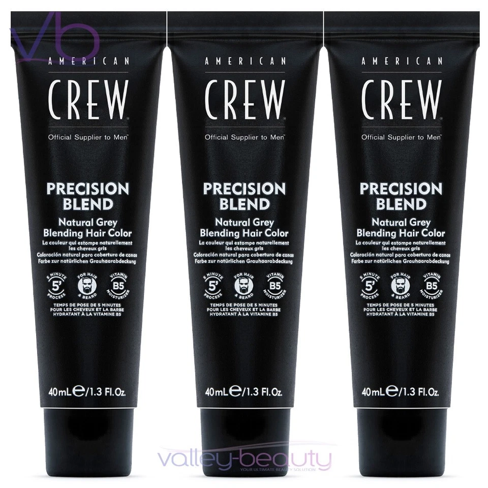 AMERICAN CREW Precision Blend Dark 2/3 | Color de cabello gris mezcla para hombre Foto 3 de 3