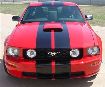 S-501 GT Racing Stripes HOOD SCOOP 3M Vinyl Graphic Decal Ford Mustang 2005-2009
