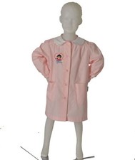 GIRL APRON BUTTONS POCKETS CUFFS COLLAR EMBROIDERY SIGGI ART.33GR3721