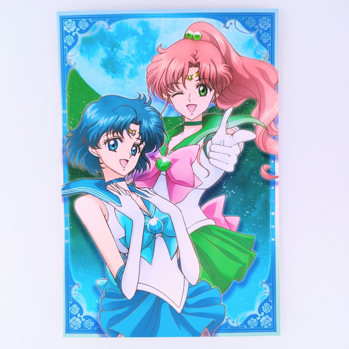 Sailor Mercury & Sailor Jupiter Sailor Moon Crystal Postcard Sailor Mercury & Sailor Jupiter Sailor Moon Crystal Postcard
