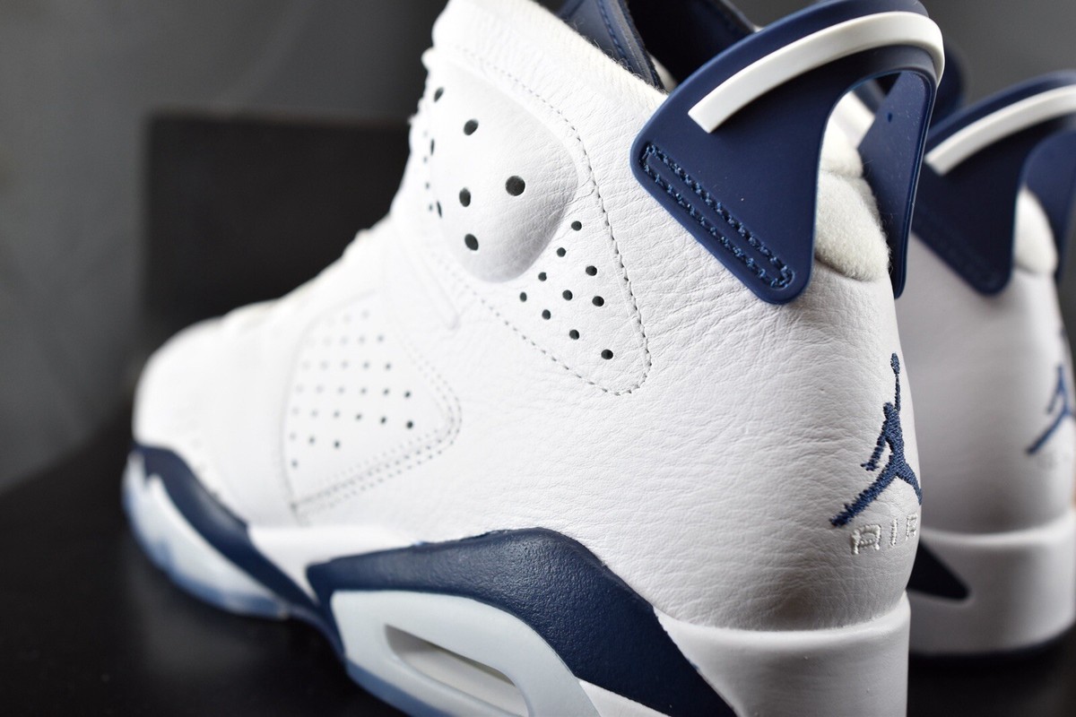 Air Jordan 6 Retro White Midnight Navy CT8529-141 Size 8.5 NEW
