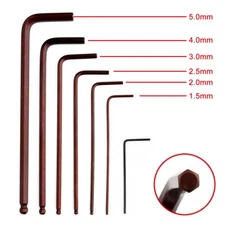 Guitar Allen Wrench Set for Neck Truss Rod Bridge Nut Locking Screw Adjustment.