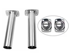 2X Stainless Steel Boat Fishing Rod Holder 90 Degree Flush Mount with Narrow Top