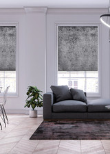 Image of Crushed Velvet Blackout Roller Blinds Easy Fit Child Safety Cut To Size Fixing