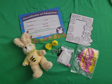 Hugfun 1999 Easter Bunny Stuffed Animal Lot of 6 Craft Brain Teaser Fun Gift F