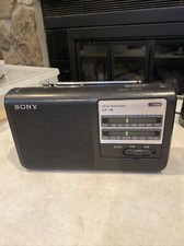Sony ICF-38 Dual Band AM/FM Portable Radio, Tested Working 4