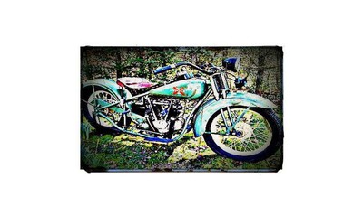 1929 henderson excelsior Bike Motorcycle A4 Retro Metal Sign Aluminium