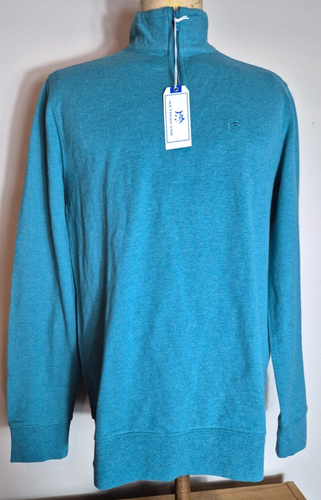 Southern Tide Men's Skipjack 1/4 Zip Sweater Small Turquoise NEW NWT