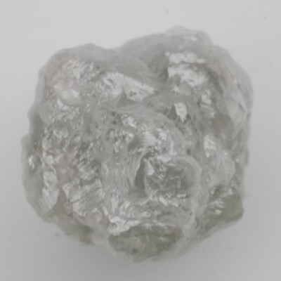 African Uncut Earth MIned Natural Loose 0.83 Carat Grayish White Rough Diamond