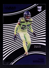 2022 Panini Chronicles Clear Vision Rookies Purple /49 Tariq Woolen #CVR-22 RC