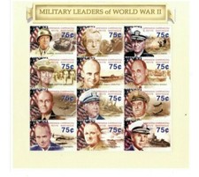 Grenadines 2002  - MIlitary Leaders of World War Two - Sheet of 12 stamps - MNH
