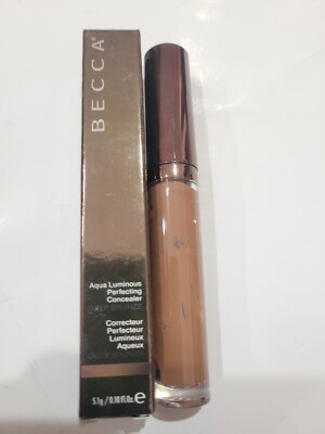 BECCA ~ AQUA LUMINOUS PERFECTING CONCEALER ~ DEEP BRONZE ~ 0.18 OZ NIB