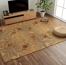 IKEHIKO Tatami mat Japanese Rush grass Area Rug Goza Igusa Floor mat Beige 1360