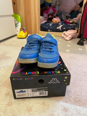  Kappa Flashlights Turnschuhe Schuhe Sneaker Gr. 29 blau Stoff kaum getragenen  