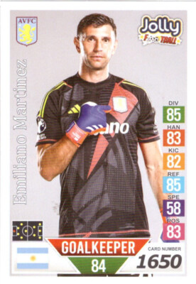 EMILIANO MARTINEZ 1650 ARGENTINA ASTON VILLA SOCCER JOLLY FOOTBALL SUPER STARS