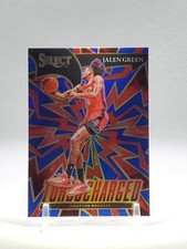 2021-22 Select Jalen Green RC Blue Prizm HOLO Turbocharged #8 Rockets Rookie