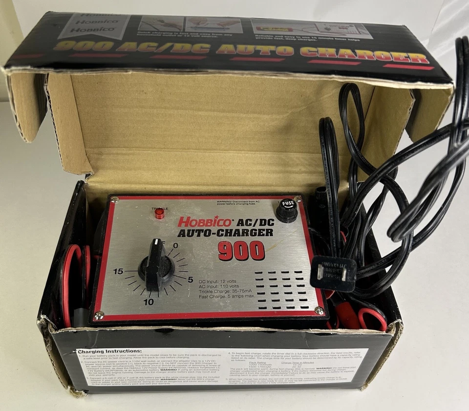 Vintage NIB Hobbico 900 Series AC/DC Auto Charger for R/C Ni-Cad Batteries - Image 2 of 4