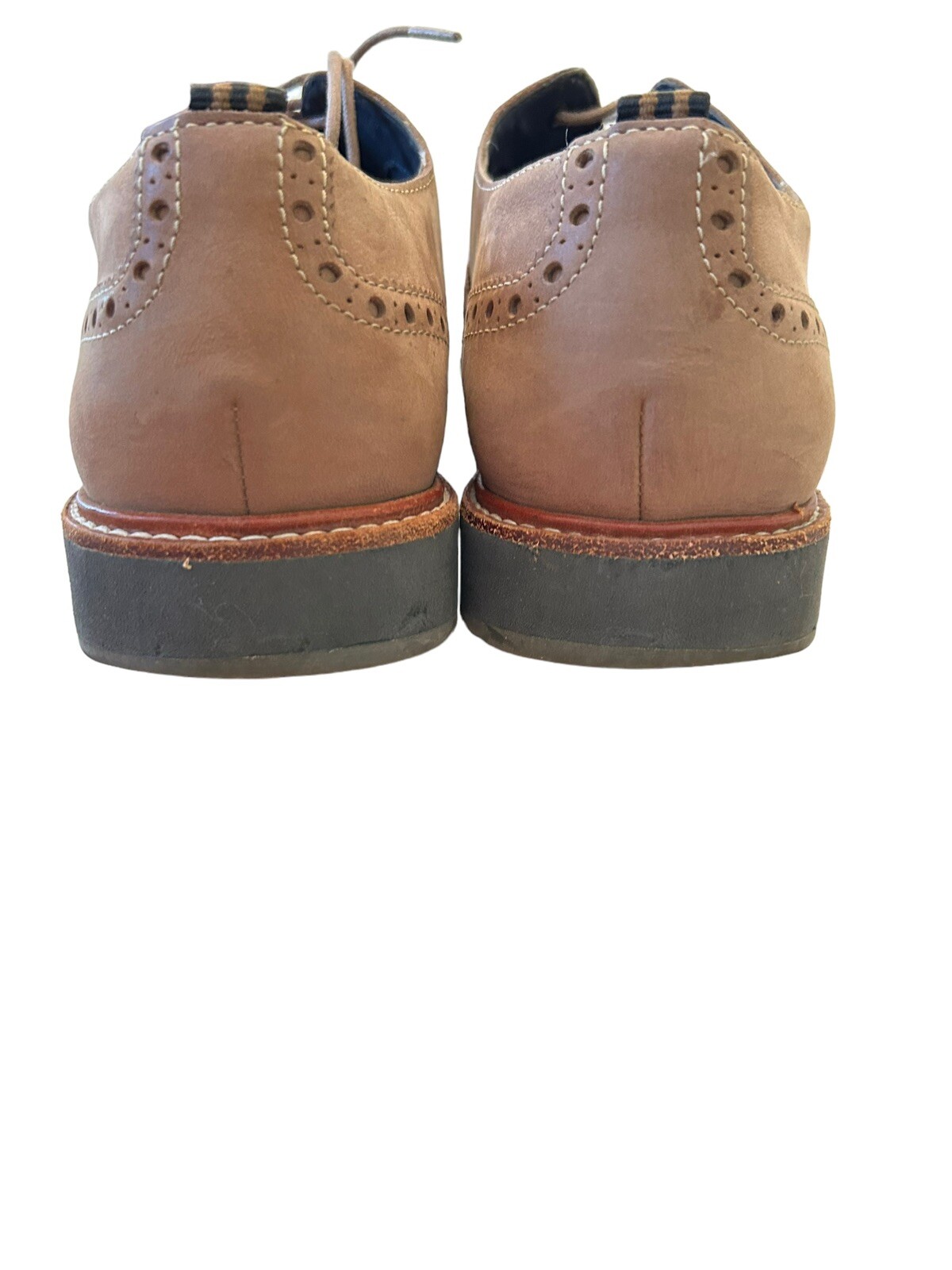 SAOLA Scarpe eleganti Cole Haan Morris Wingtip marrone chiaro nabuk Oxford taglia 10 5 M