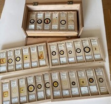 Millikin and Lawley Antique Microscopic Slides Collection