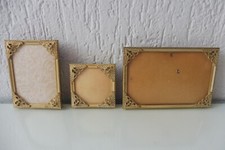 3 Très Beaux Vieux Cadres Photos, Cadres En Métal, Danemark