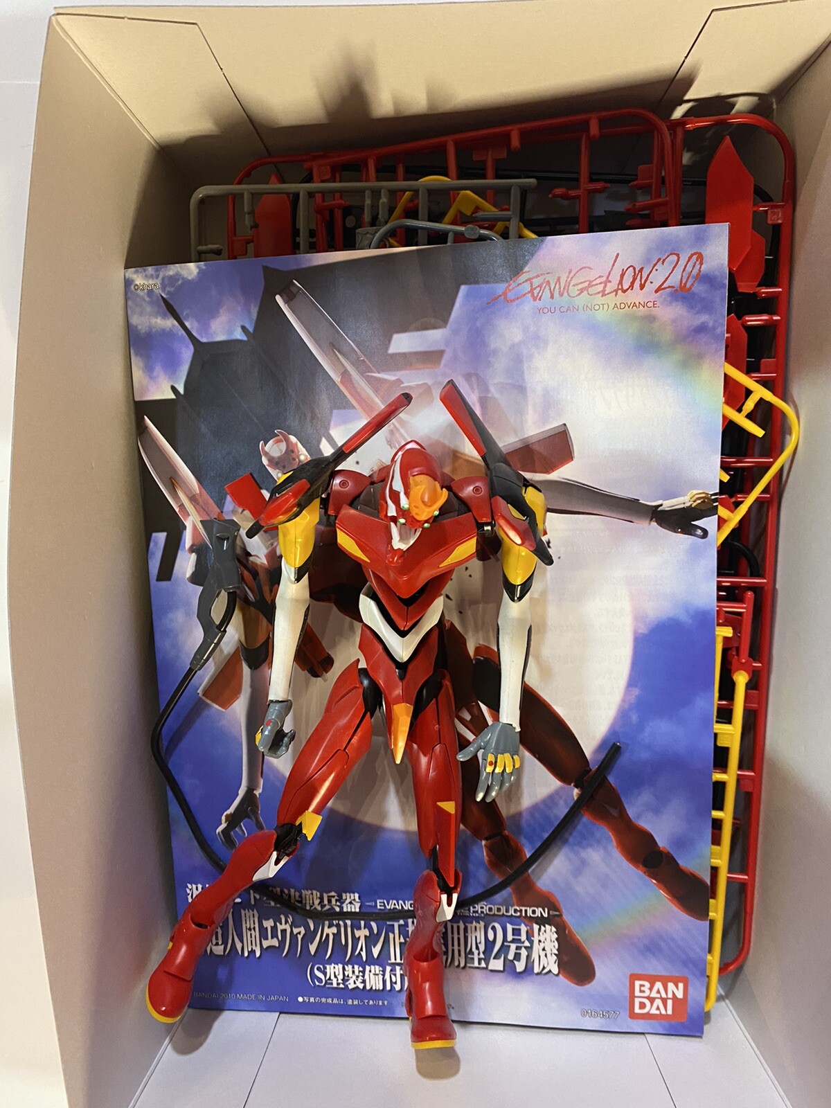 bandai evangelion model kit eva 02 missing parts, prebuilt, kit bash