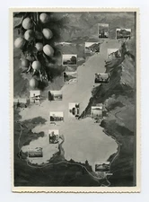 Garda Lake, the Largest Lake in Italy, B&W RPPC 4x6  Postcard