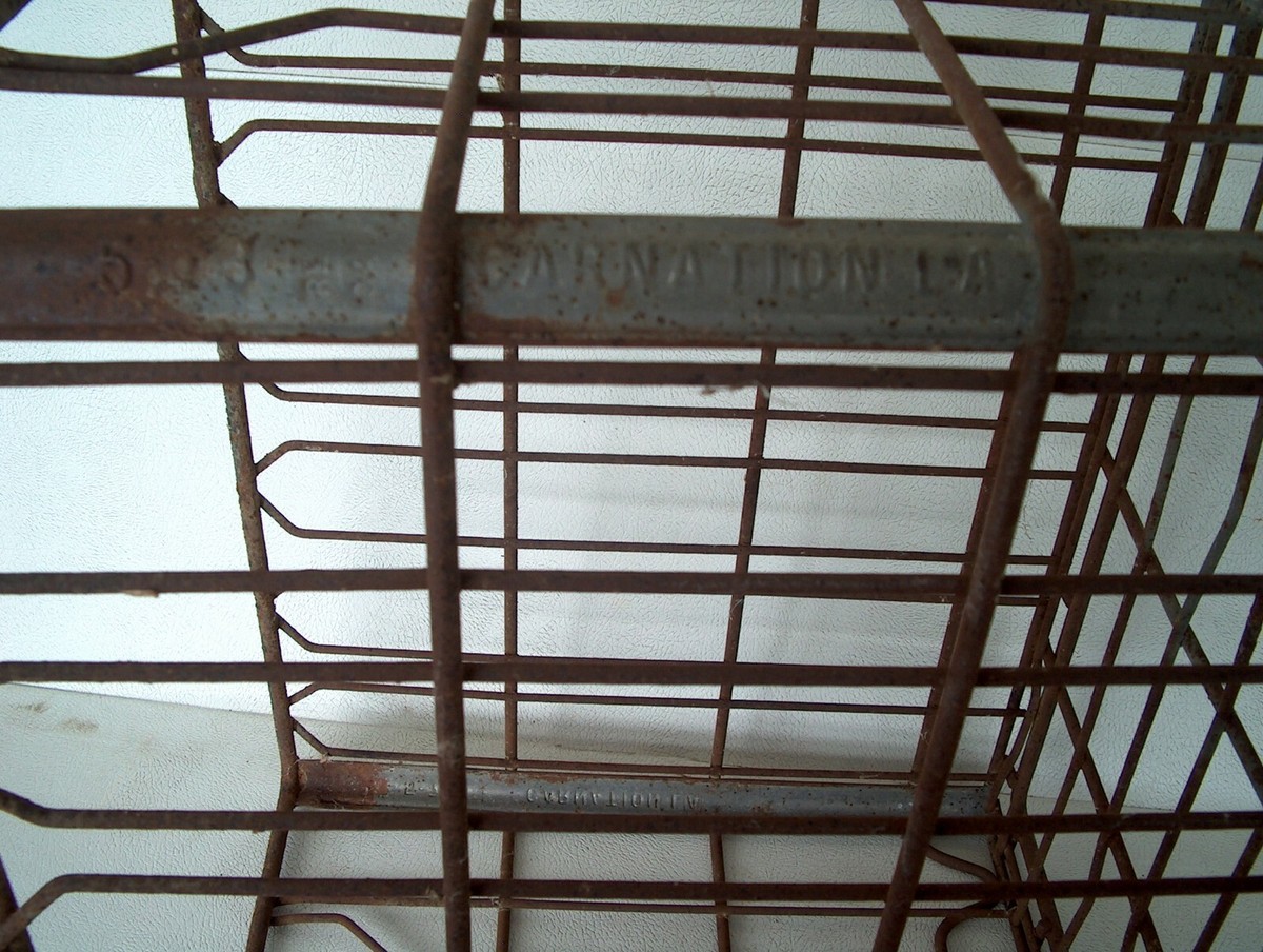 VINTAGE CARNATION L.A. WIRE CRATE 5-73 | eBay