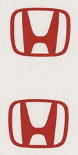 2 New Honda Logo 4 Red 1 Decals Stickers Racing Window Car Show Decal