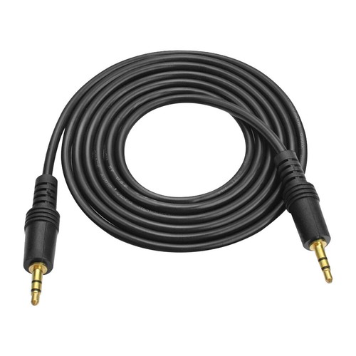 Cavo AUX da 3,5 mm Cavo audio maschio-maschio per cuffie con altoparlante (nero) - Afbeelding 2 van 5