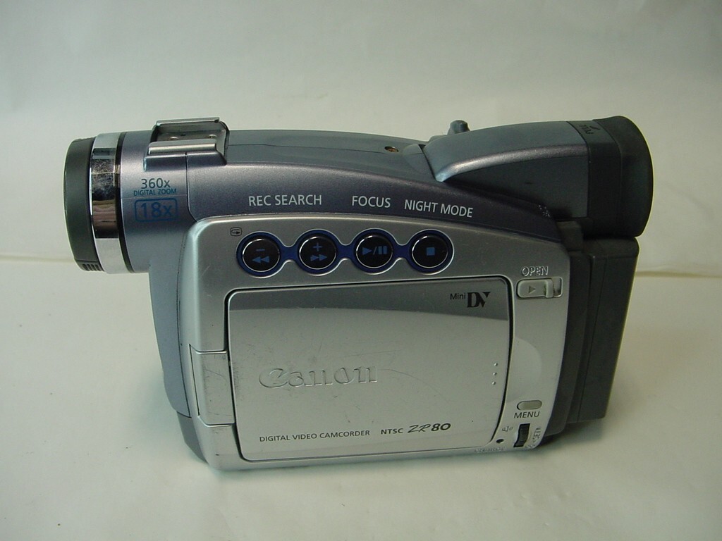CANON ZR80 DIGITAL VIDEO CAMCORDER WITH BATTERY eBay