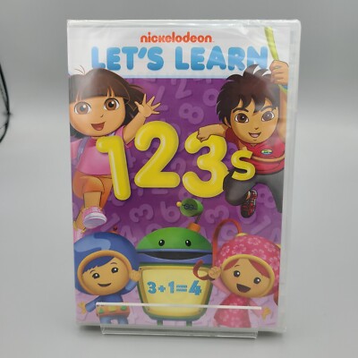 Nickelodeon Let s Learn 1 2 3 DVD Kids Educational Animated New