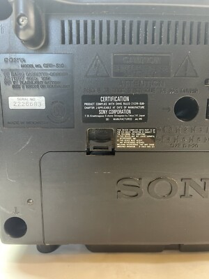 Vintage 90's Sony CFD-510 CD Radio Mega Bass Speaker Boombox