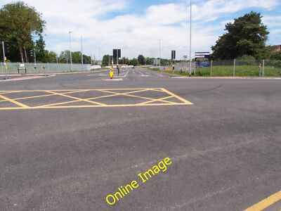 Photo 12x8 New road junction in 2014 Godmanchester The Edison Bell Way jun c2014